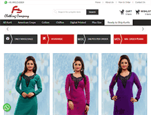 Tablet Screenshot of onlinekurtisindia.com